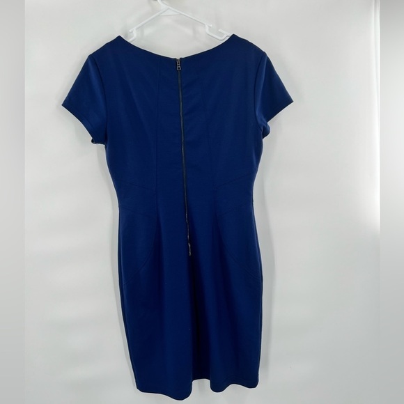 BCBGMazAzria blue sheath dress size M - Picture 4 of 10
